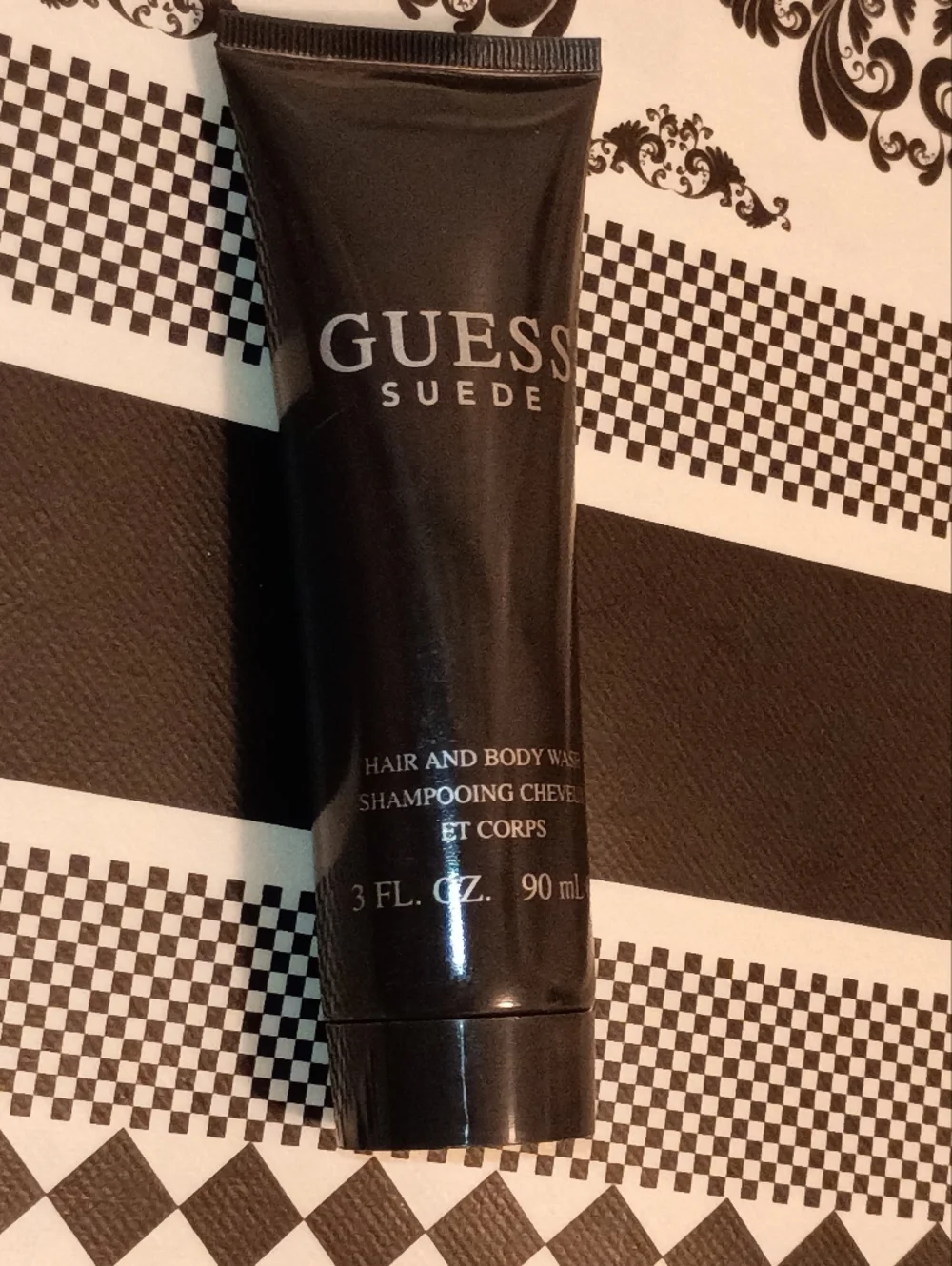 Guess Suede Men's Hair & Body Wash - Black Tube